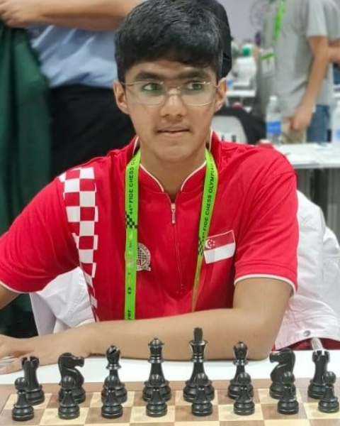 Siddharth, Jagadeesh, #46 FIDE-rated chess grandmaster from Singapore
