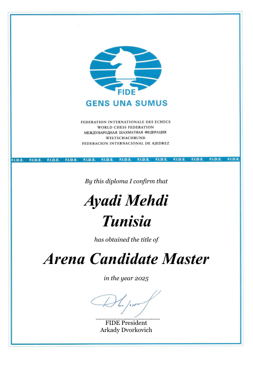 User certificate