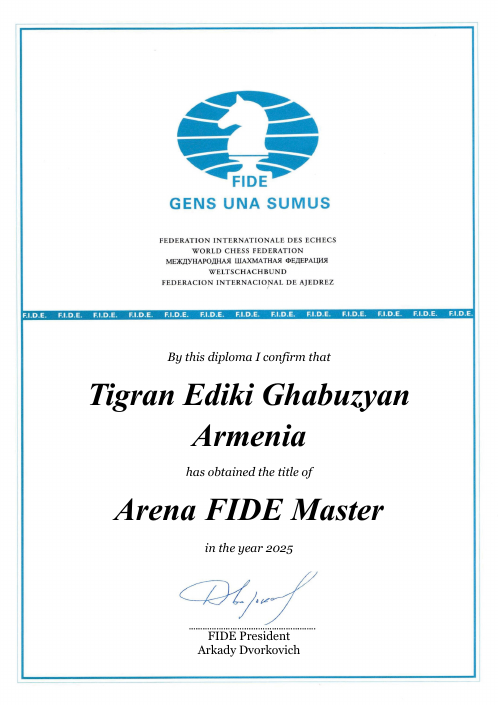 User certificate