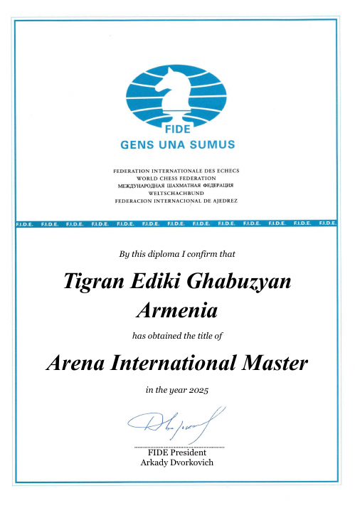 User certificate
