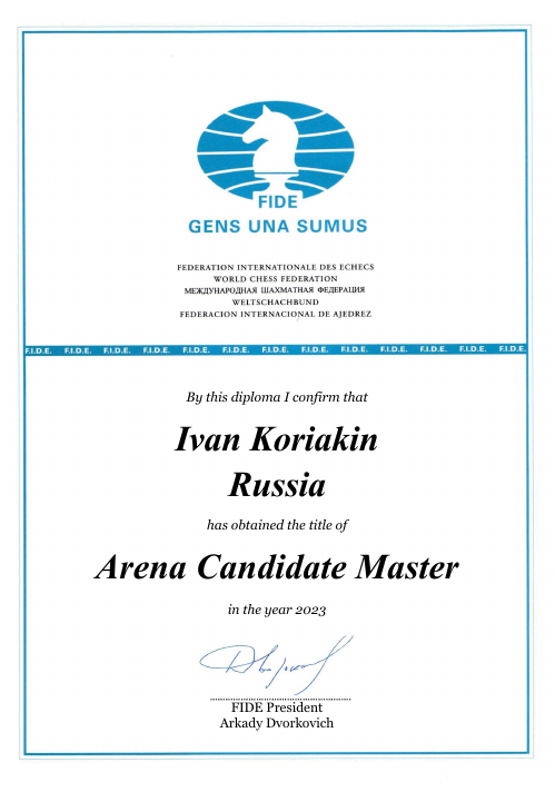 User certificate