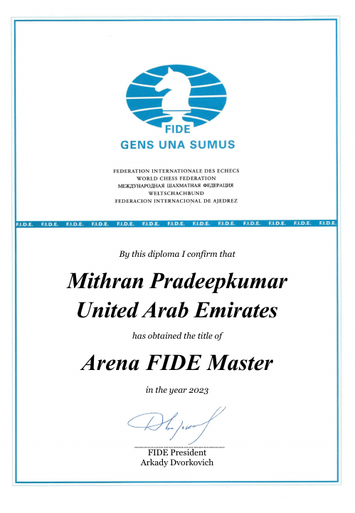 User certificate