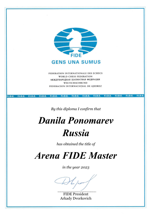 User certificate