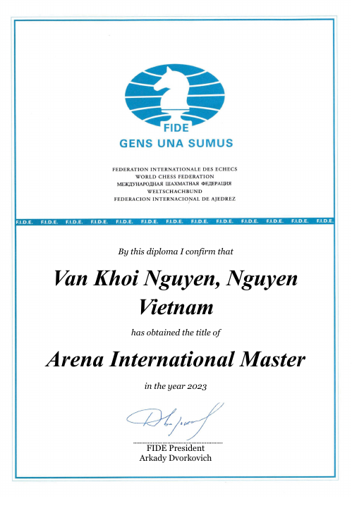 User certificate
