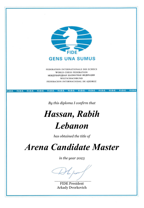 User certificate