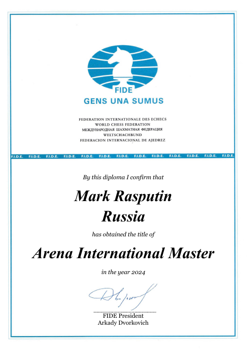 User certificate